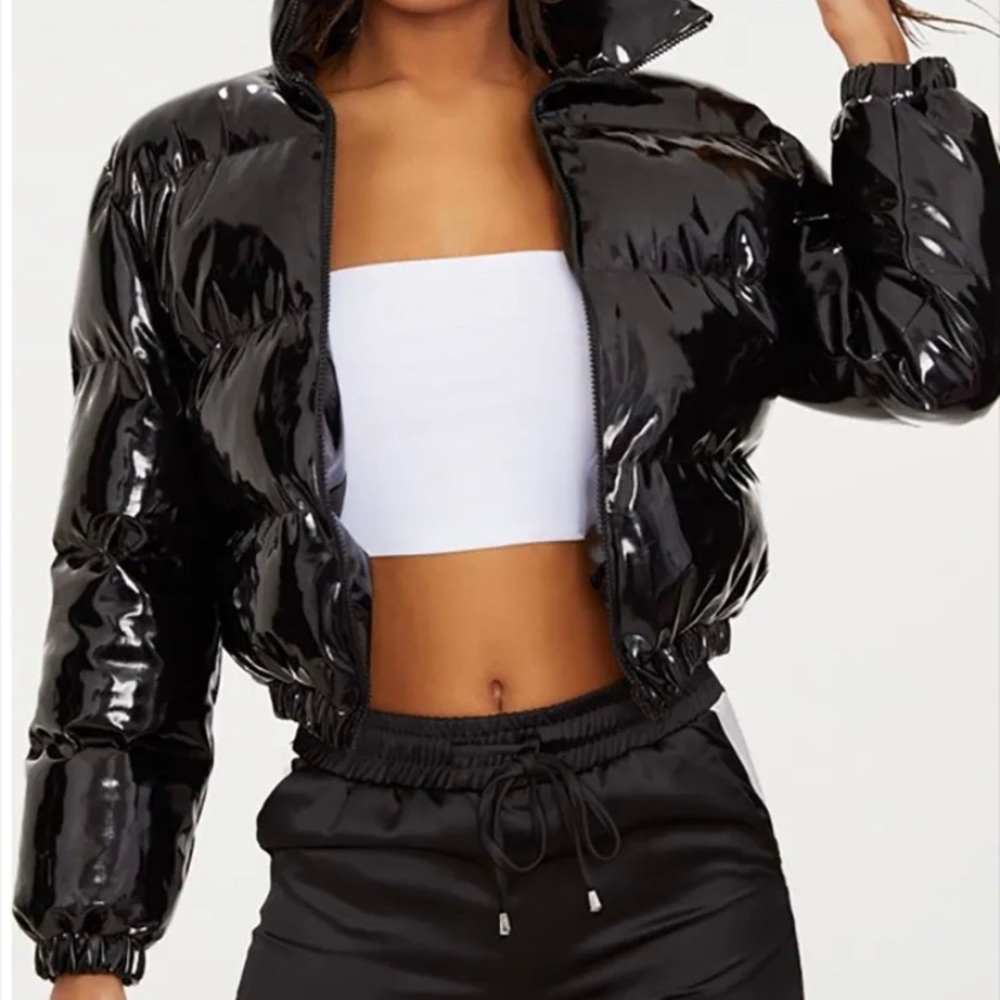 Black puffer jacket